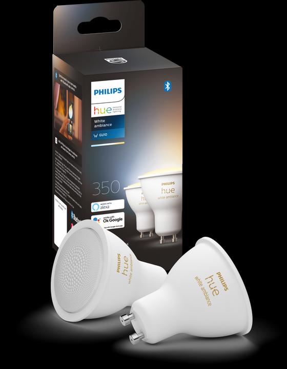 Immagine prodotto Philips Hue Tonalità Bianco Ambiente BT (GU10, 5 W, 350 lm, 2 x, G)