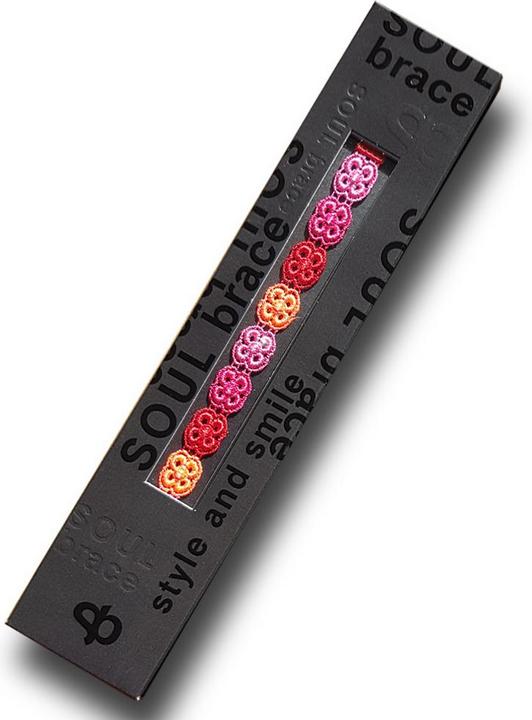 Actual product image Soulbrace bracelet Flower Power (26 cm, Textile embroidery)