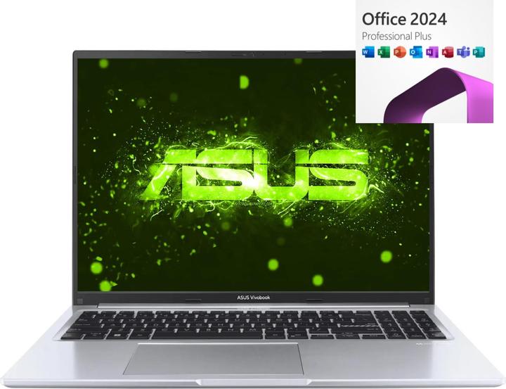Produktbild ASUS X160 16 Zoll Intel Core i3 1215U, MS Office 2024 Professional (16", Intel Core i3-1215U, 8 GB, 256 GB, DE)