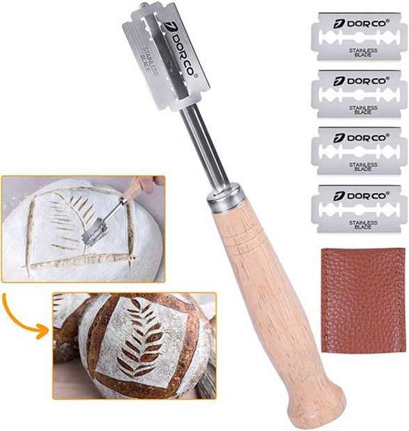 Image du produit miniSchoggi Couteau de boulanger en bois avec lame interchangeable