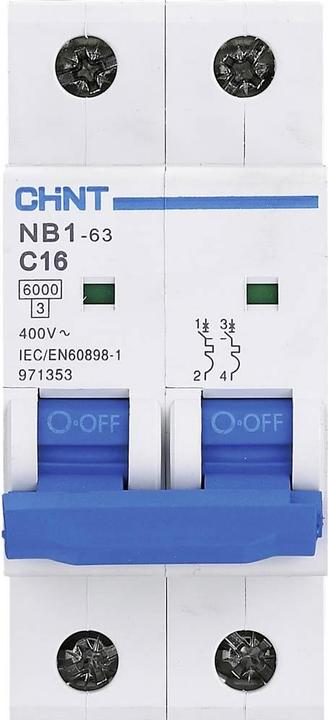 Produktbild Chint 179642 NB1L Leitungsschutzschalter 2polig 10 A