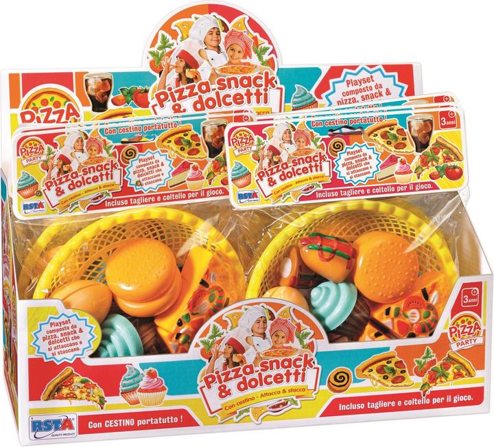 Image du produit Rs Toys Set Pizza Snack E Dolcetti Con Cestino Busta Display 6 Pz