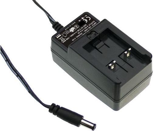 Actual product image MeanWell Power Supply,Plug Top,12V,2A,24W