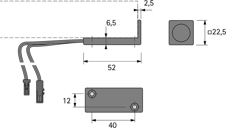 Produktbild Halemeier Berührungs-Dimmschalter Anbau 12 V