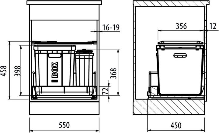 Image du produit Franke Serie 350 Composta 60 Tir. (40 l)