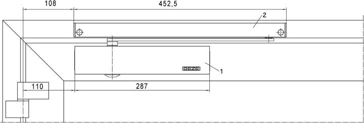 Actual product image Geze Door closer TS 5000 ECline (Indoor)