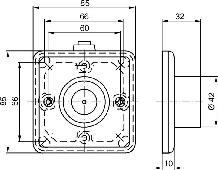 Produktbild Dormakaba Elektromagnete EM 500 G (Balkontür, Zimmertür, Indoor)