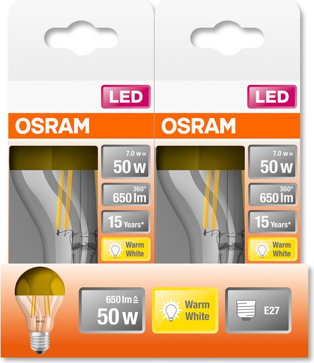 Actual product image Osram Star Classic A (E27, 50 W, 650 lm, 1 x, F)
