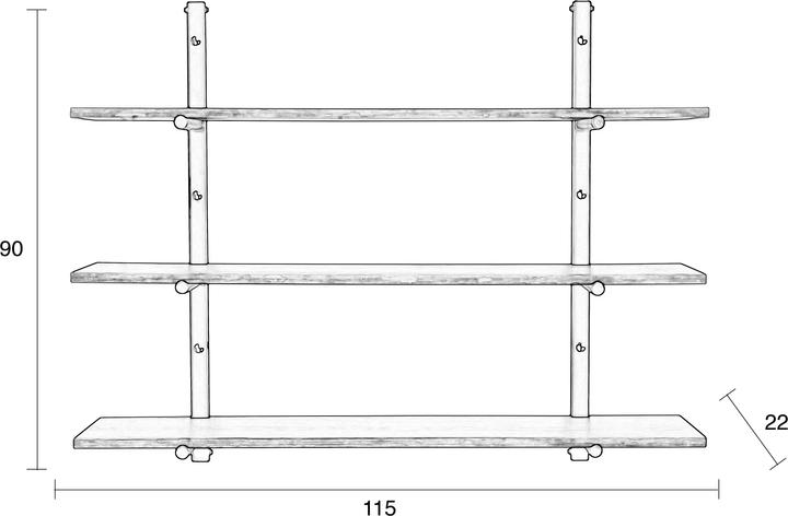 Produktbild Zuiver Bundy (115 x 22 x 90 cm)