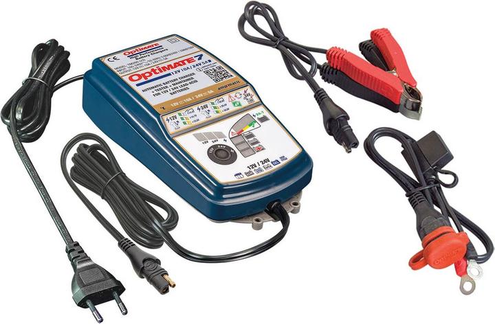 Produktbild Tecmate 7 batterij tester-lader 12v-24v 10a-5a (24V, 12V)
