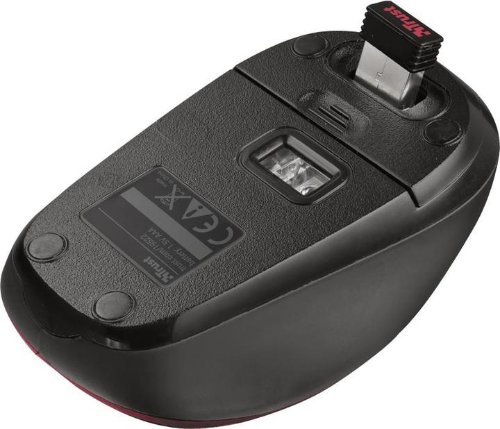Actual product image Trust Yvi Wireless Mini Mouse red (Wireless)