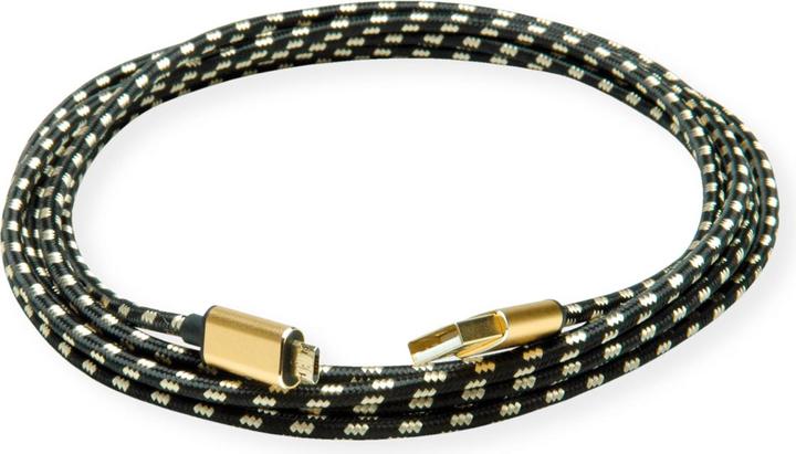 Actual product image Roline Gold USB-A - Micro B (1.80 m, USB 2.0)