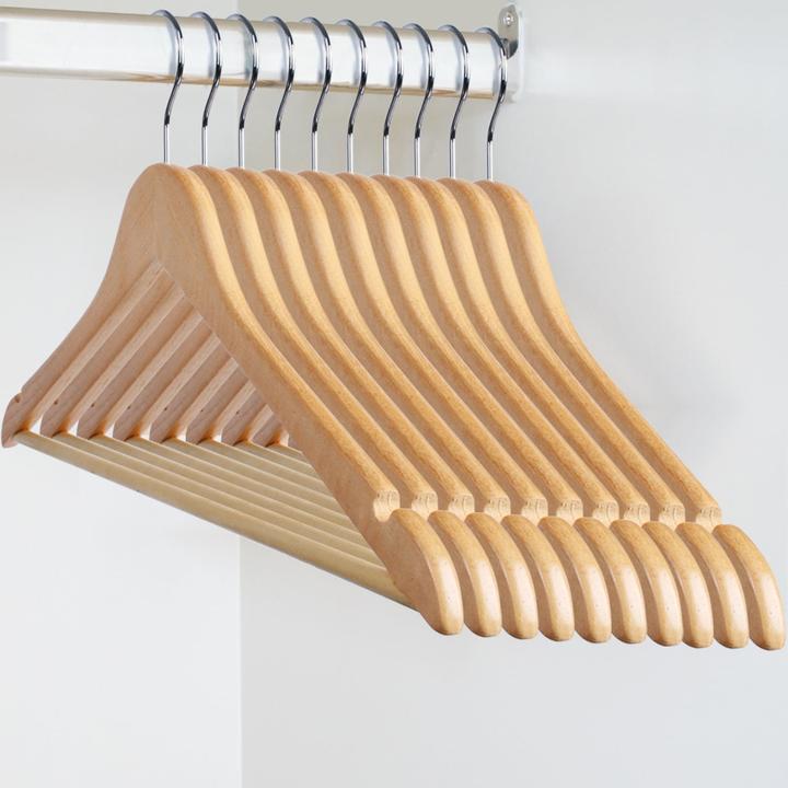 Image du produit Jago Cintre en bois 100 pièces Nature (100 x)