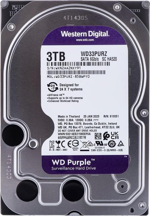Actual product image WD Purple (3 TB, 3.5", CMR)