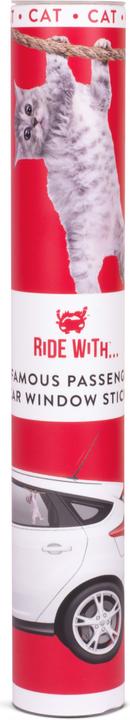 Image du produit Ride With Hanging Cat - Autocollant de fenêtre "Chat