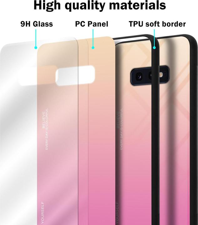 Actual product image Cadorabo TPU 2 colors glass cover (Samsung Galaxy S10e)