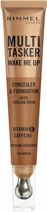 Produktbild Rimmel London Rimmel Multi-Tasker Wake Me Up Foundation & Concealer 100 Mokka (Mocha)