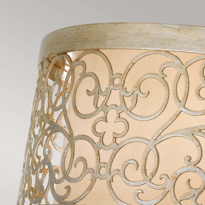 Actual product image Elstead Lighting Arabesque ceiling light E27 2-fold silver leaf patina (E27)