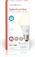 Produktbild Nedis SmartLife Vollfärbige LED-Lampe | Zigbee 3.0 | E27 | 806 lm | 9 W | RGB / Warm bis kühlen weiss (E27, 60 W, 806 lm, 1 x, F)