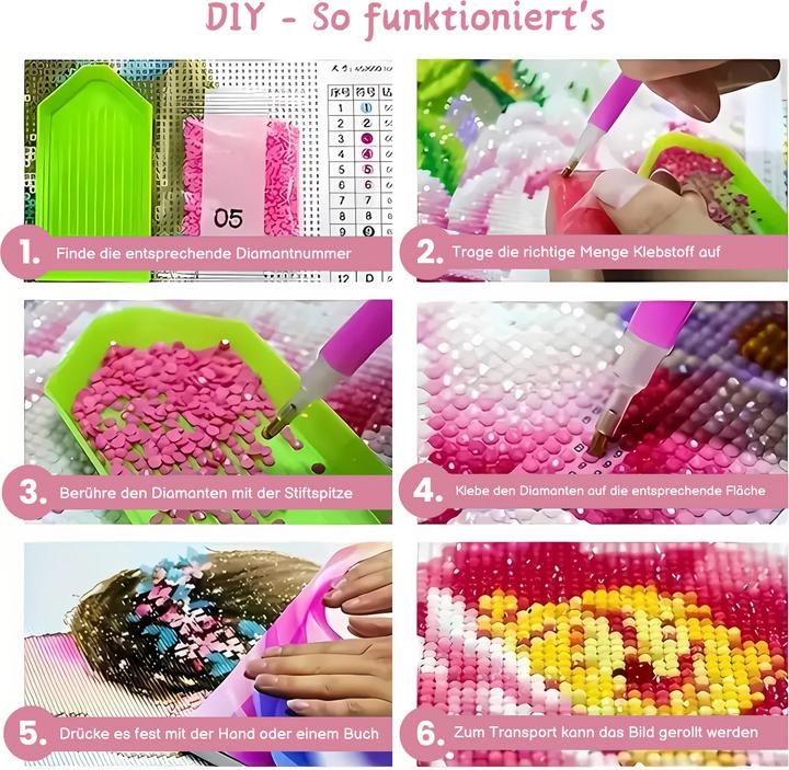 Produktbild Hermex Strasssteinbild DIY-Diamantgemälde Diamantmalerei Diamond Painting Bastelset