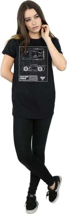 Image du produit Disney - T-shirt CARS JACKSON STORM BLUEPRINT - Femme (XXL)