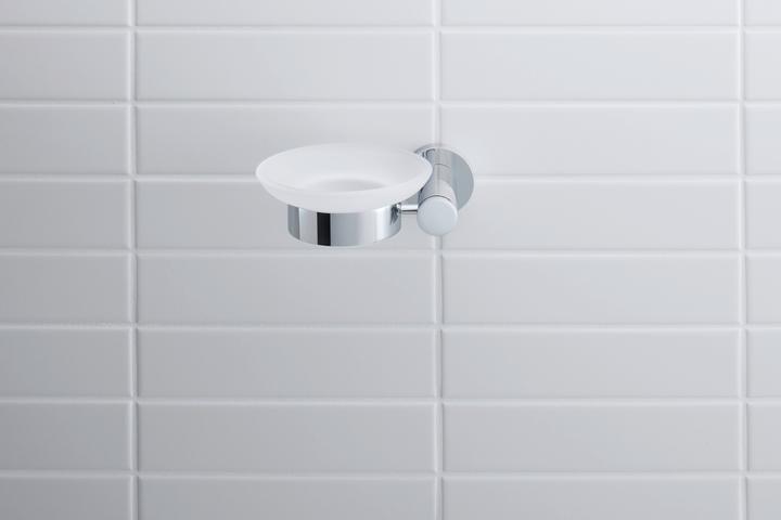 Actual product image Duravit Soap holder D-CODE with dish right chrome