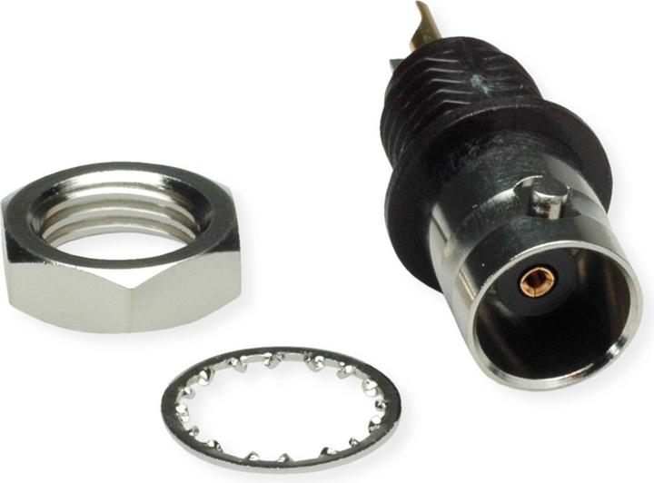 Image du produit Telegärtner Prise BNC encastrée, isolée 50 Ohms, avec bride isolante noire, Z01