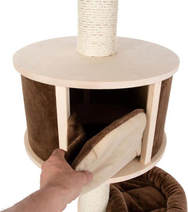 Produktbild GeoP Katzenbaum Deckenspanner Natural Paradise XL (Dunkelbraun)