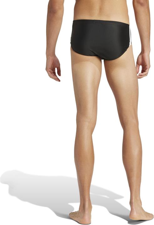 Produktbild adidas Herren 3 Stripes Swim Trunks, Black/White, L (L)