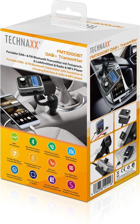 Actual product image Technaxx Fmt1000bt (FM, DAB+, VHF, Bluetooth)