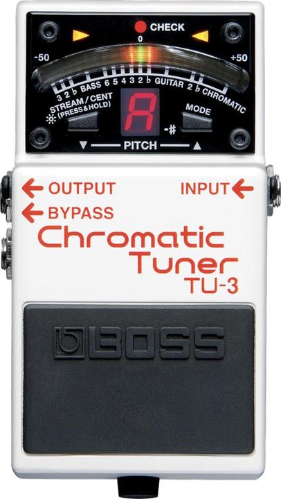 BOSS (Electronics) Gitarrenstimmgerät TU-3 Weiss-