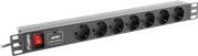 Produktbild Lanberg PDU-07F-0200-IEC-BK Stromverteilereinheit (PDU) 7 AC-Ausgänge 1U