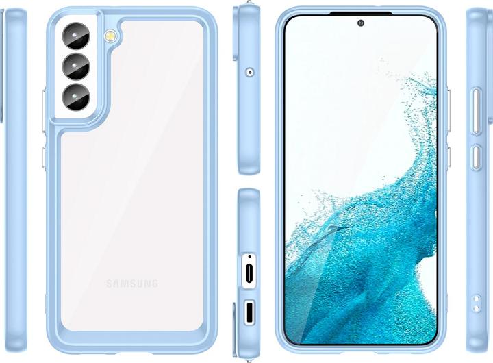 Actual product image Hurtel Outer Space Case for Samsung Galaxy S23 cover with a flexible frame blue (Samsung Galaxy S23+)