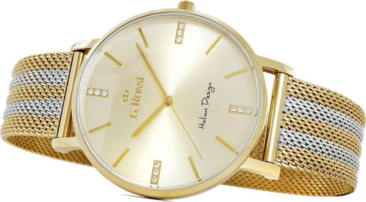 Actual product image Gino Rossi G. ROSSI - 10401B3-3D2 (zg836c) + BOX (Analogue wristwatch, 42 mm)
