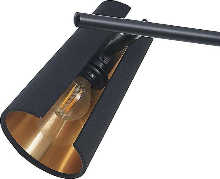 Actual product image Lindby Zylindro pendant light Black/Gold (E14)