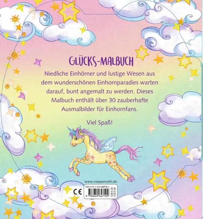 Produktbild Glücks-Malbuch (Einhorn-Paradies)