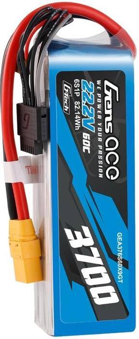 Produktbild Gens Ace Accumulator Lipo G-Tech 3700mAh 22.2V 60C 6S1P XT90 (22.20 V, 3700 mAh)