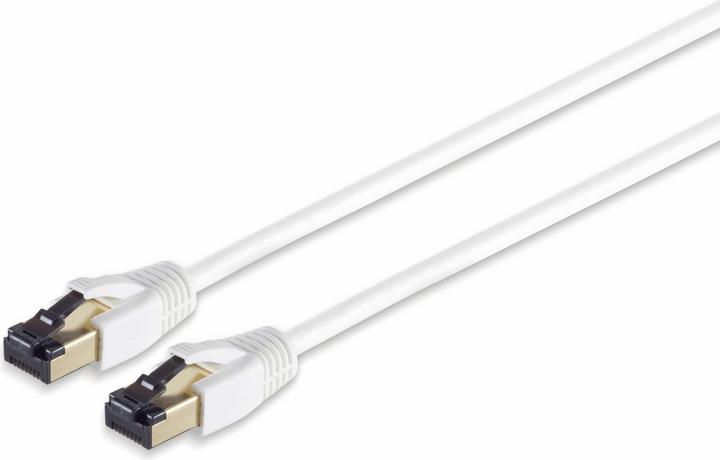 Image du produit Shiverpeaks Câble patch Helos F/FTP Cat 8.1 blanc 0,25m -Paire torsadée, double blindage, 4 x 2 x AWG 26 (F/FTP, CAT8.1, 0.25 m)