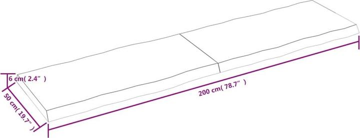 Immagine prodotto VidaXL Aneta (200 x 6 x 50 cm)