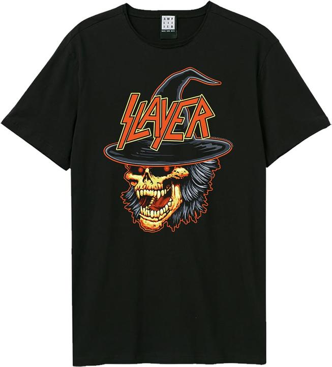 Amplified Erwachsene Totenkopfjägerin Baumwolle Halloween TShirt