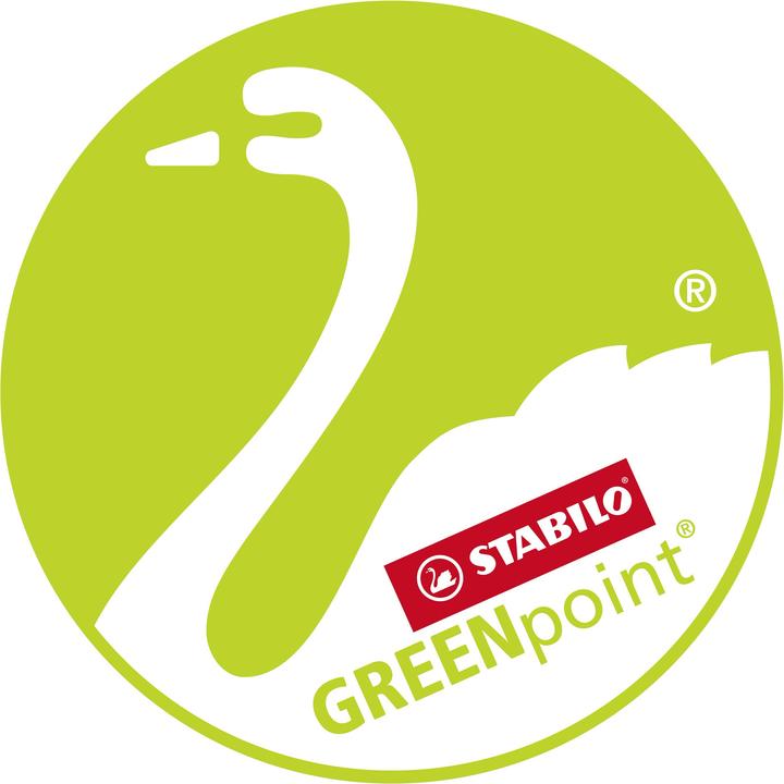 Produktbild STABILO GREENpoint umweltfreundlicher Filzschreiber (Grün, Schwarz, Lila, Türkis, Blau, Rot, 6 x)