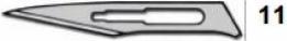 Image du produit Feather Lames de scalpel stériles numéro 11, 100 pièces