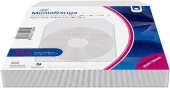 Immagine prodotto MediaRange Sacchetto di plastica 1 disco con retro adesivo a linguetta. 50pc