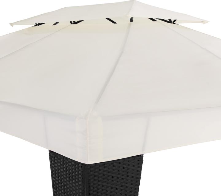 Actual product image tectake Gazebo Mona 3x4m rattan (400 cm, 300 cm)