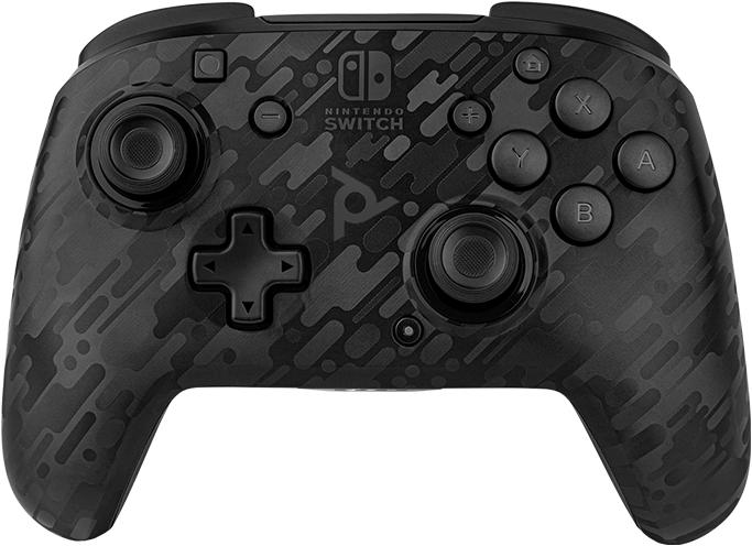 PDP Faceoff Wireless Deluxe Controller - Black Camo (Switch)