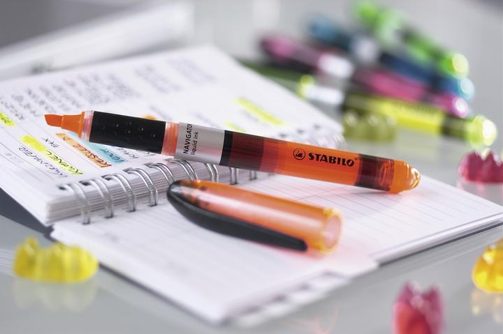 Actual product image STABILO NAVIGATOR highlighter (Orange, Yellow, Green, Pink, 4 mm, 4 x)