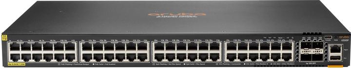 Actual product image Aruba HPE Networking CX 6200F 48G Class-4 PoE 4SFP+ 370W Switch (EN) (52 Ports)