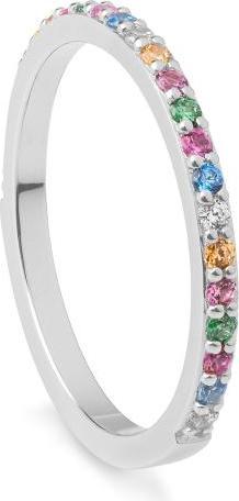 Actual product image Breuning RING - Brill. | Sky Blue | Apple Green | Saf. Pink (54, 750/18 K Gold)