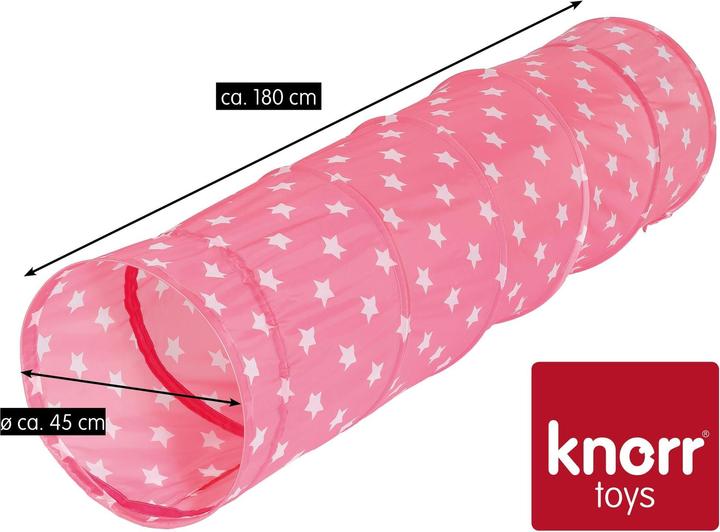 Image du produit Knorrtoys Spieltunnel "Pink white stars"