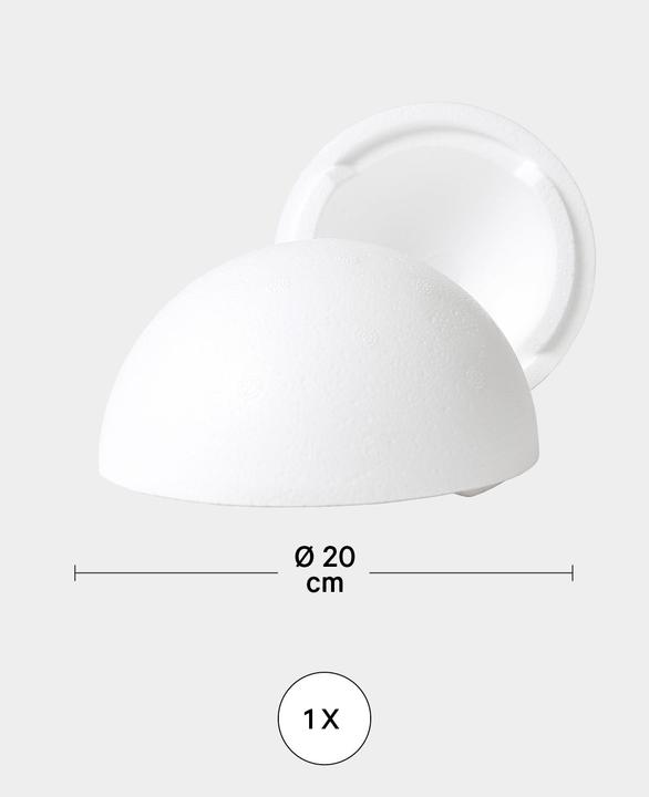 Image du produit I Am Creative Boule de polystyrène Demi-coques